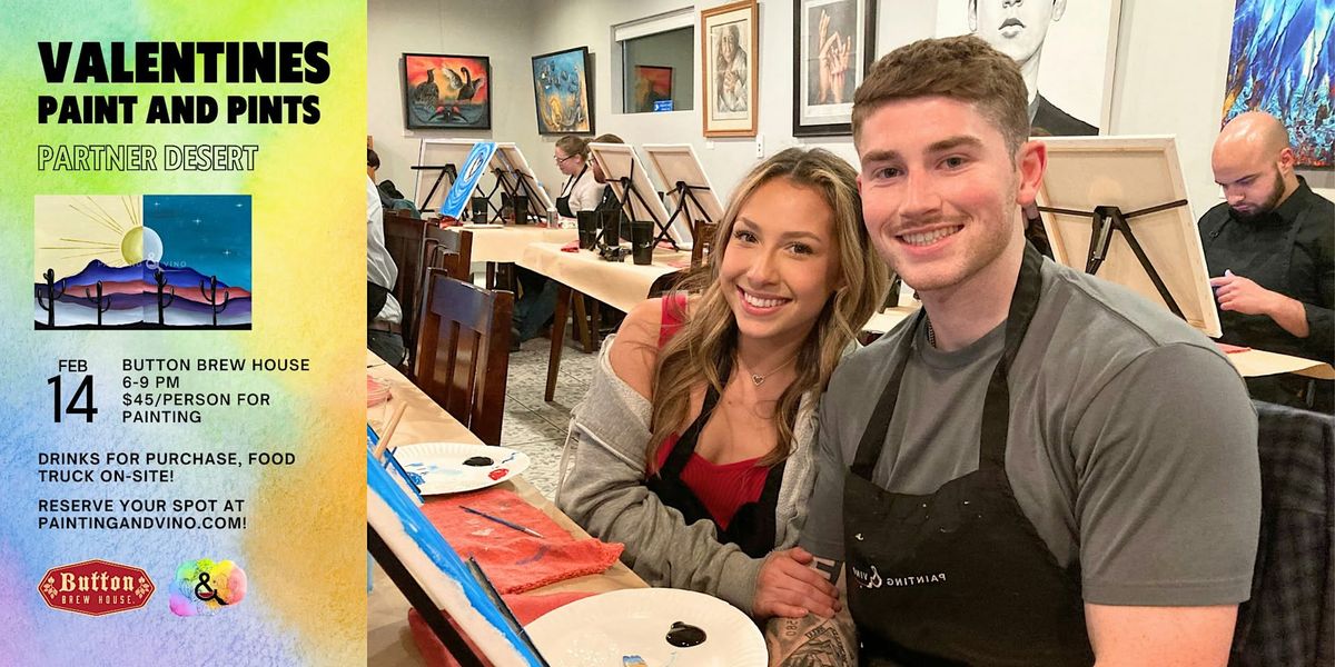 Valentine\u2019s Day Paint and Pints at Button Brew House