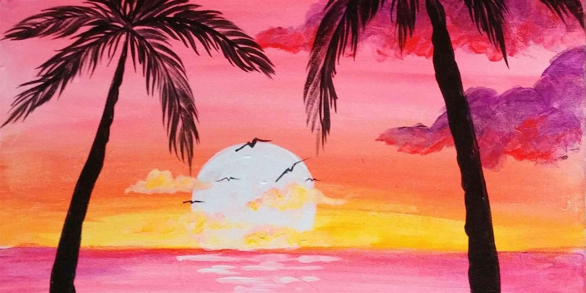 Sunset Palms - Paint and Sip by Classpop!\u2122