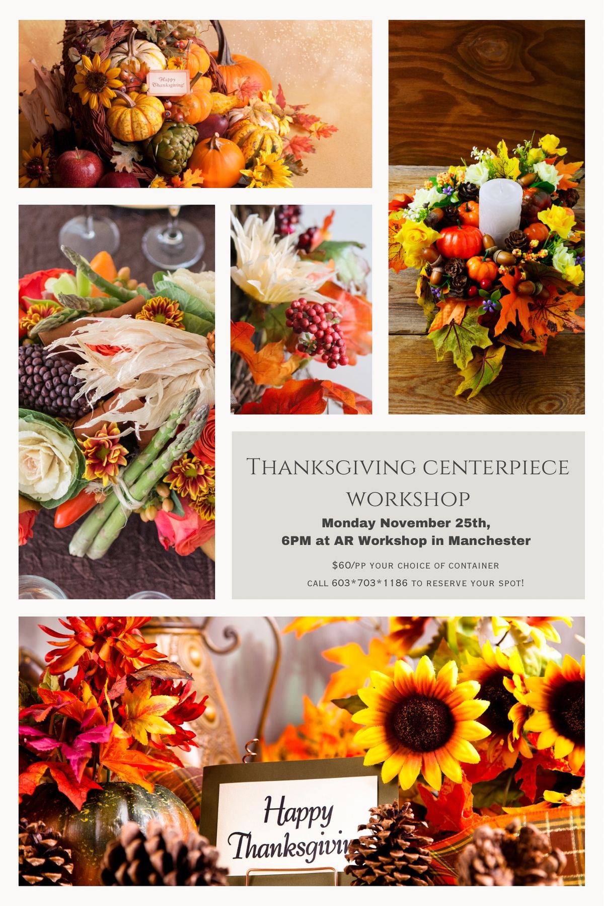 Thanksgiving Centerpiece Workshop