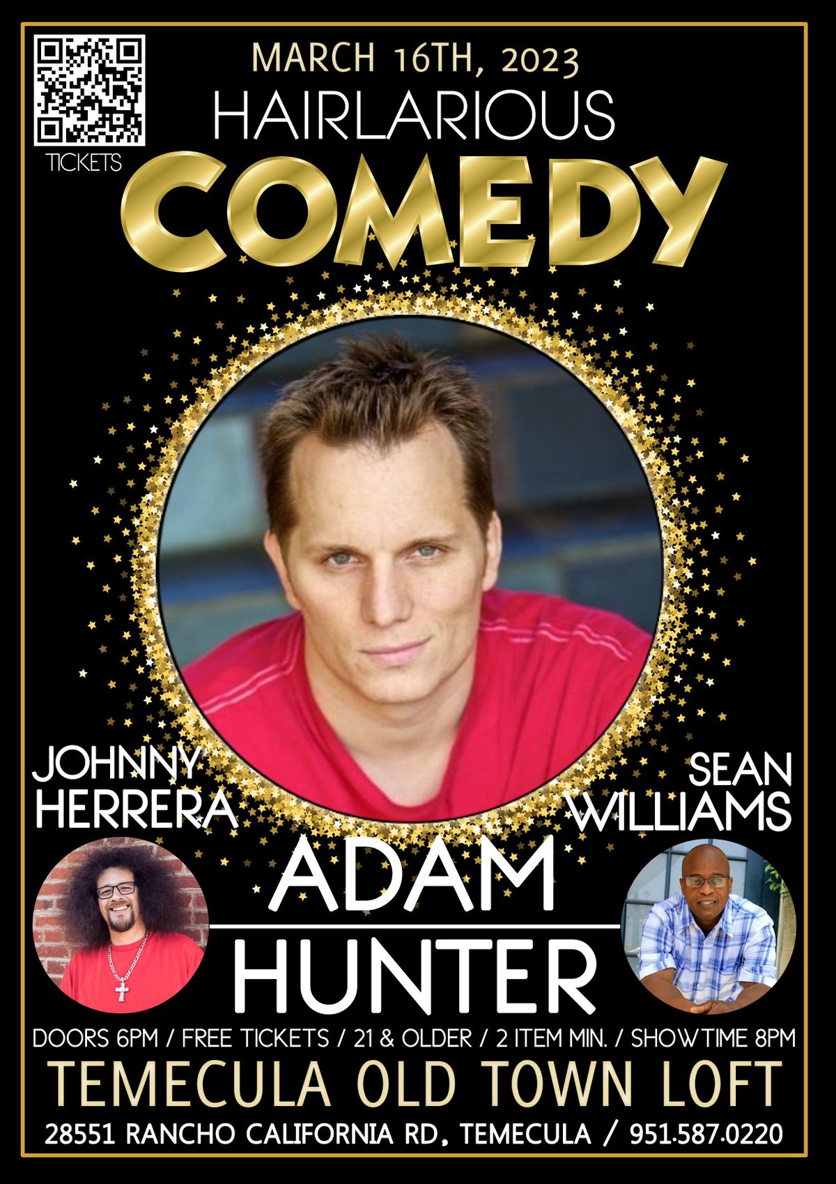 HAIRlarious Comedy Show W\/ Sean Williams & Adam Hunter