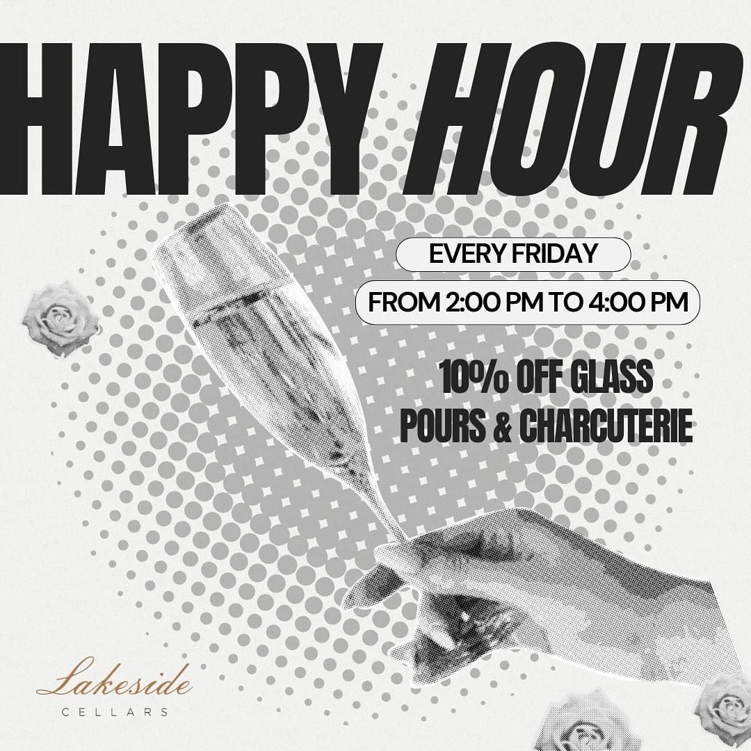 Friday Happy Hour at Lakeside Cellars 