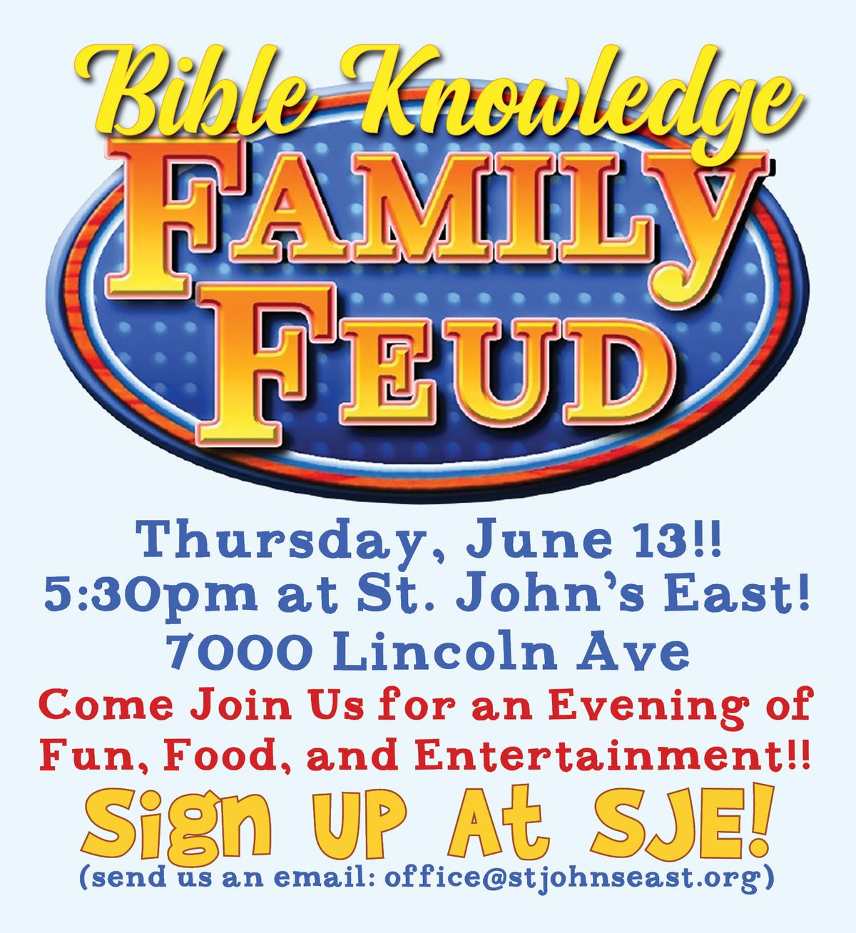 Bible Knowledge Family Feud