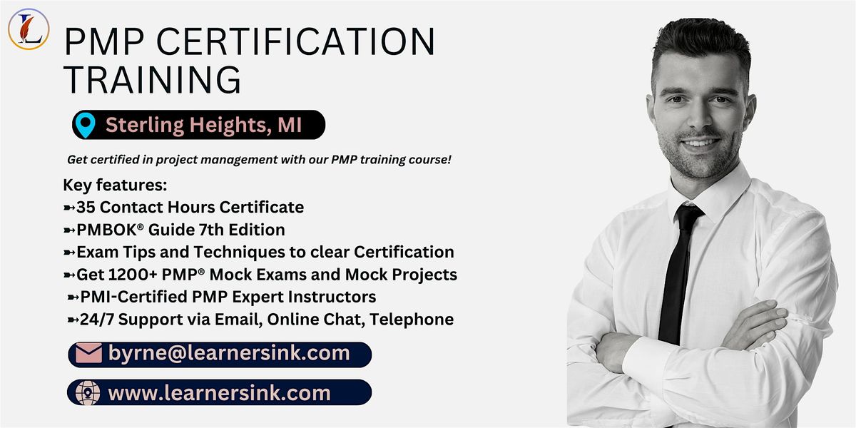 Confirmed 4 Day PMP Bootcamp In Sterling Heights, MI