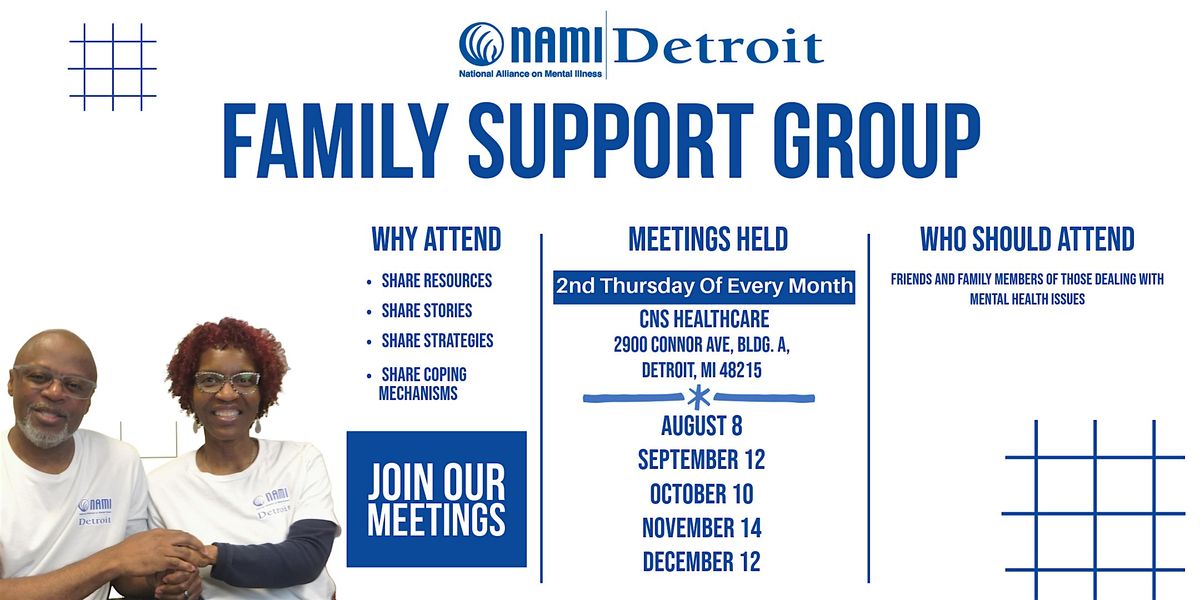 NAMI Detroit Family Support Group Meeting(Mental Health)