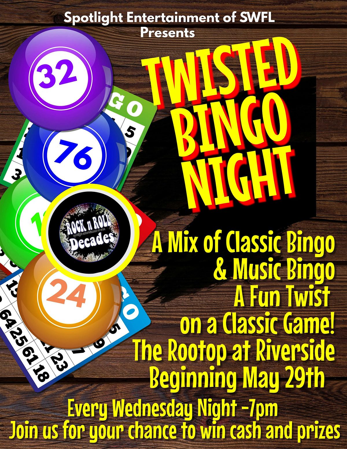 Wednesday Night Twisted Bingo Bonita