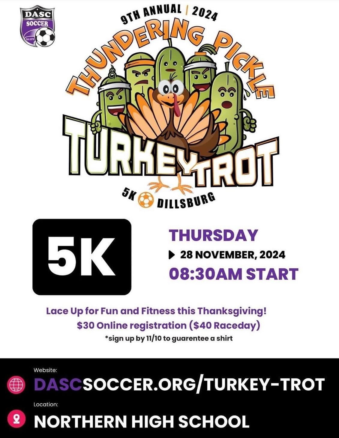 Thundering Pickle Turkey Trot 5k 