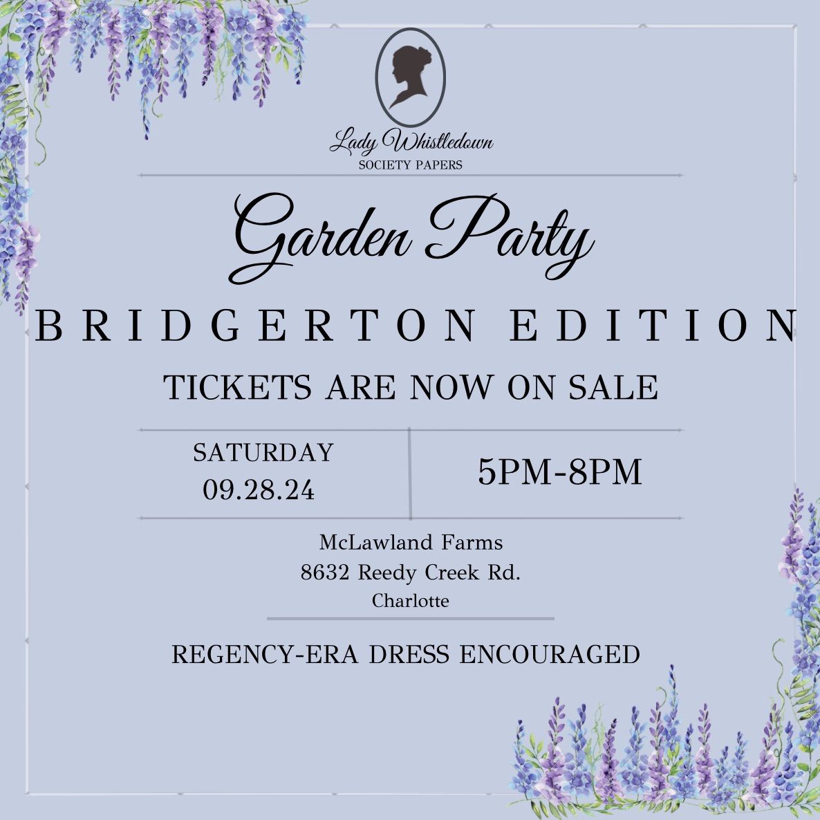 Garden Party, Bridgerton Edition