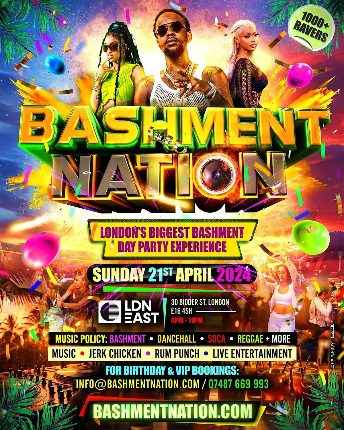 BASHMENT NATION - London's Biggest Summer Opening Day Party