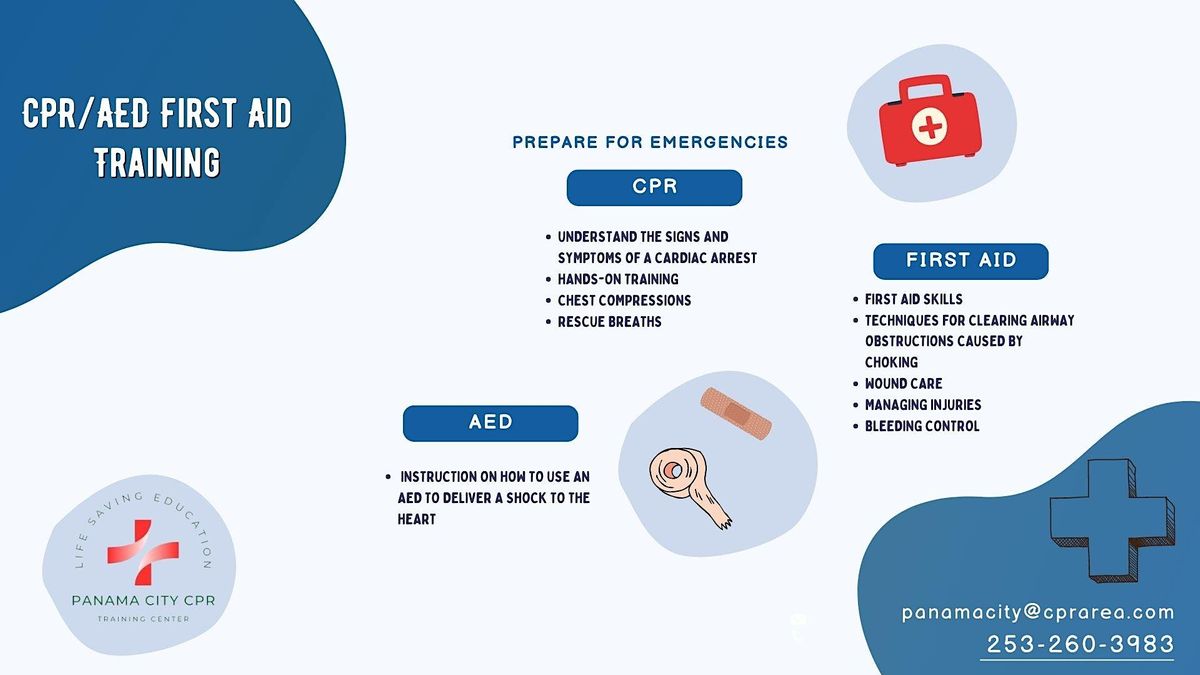 First Aid CPR/AED Training, The Drip Coffee Co., Panama City, 29 July 2023