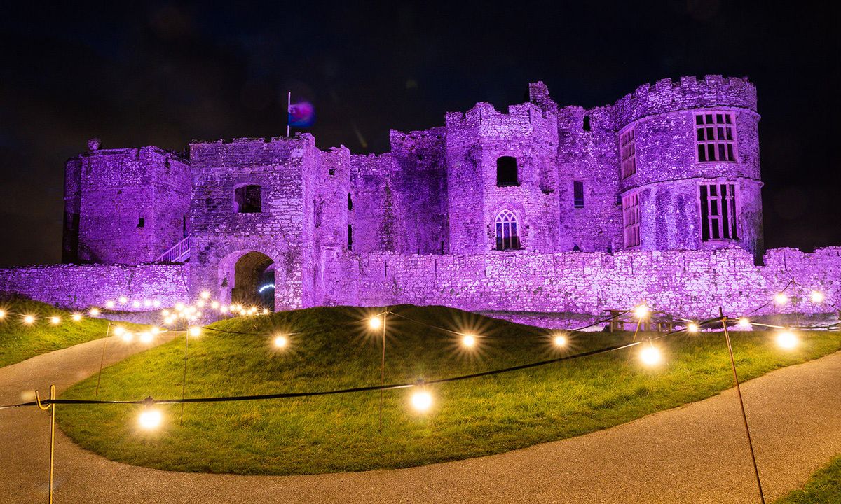 Glow - Christmas illuminations at Carew Castle