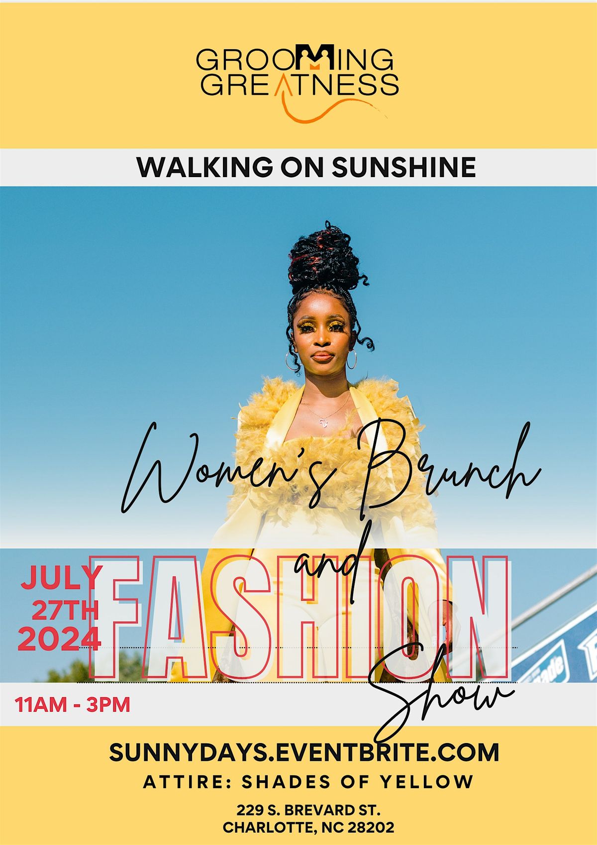 \u201cWalking on Sunshine\u201d- Womens Brunch and Fashion Show