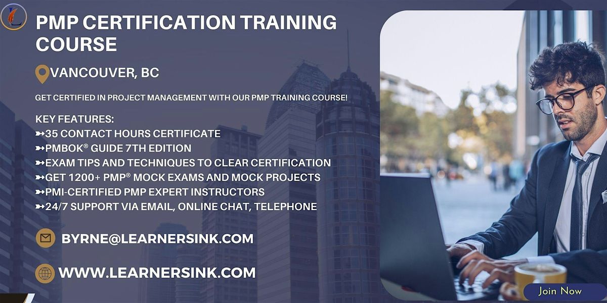 PMP Exam Prep Instructor-led Certification Course in Vancouver, BC