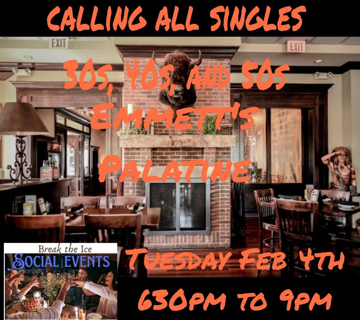 Calling All Singles Palatine Emmett's 