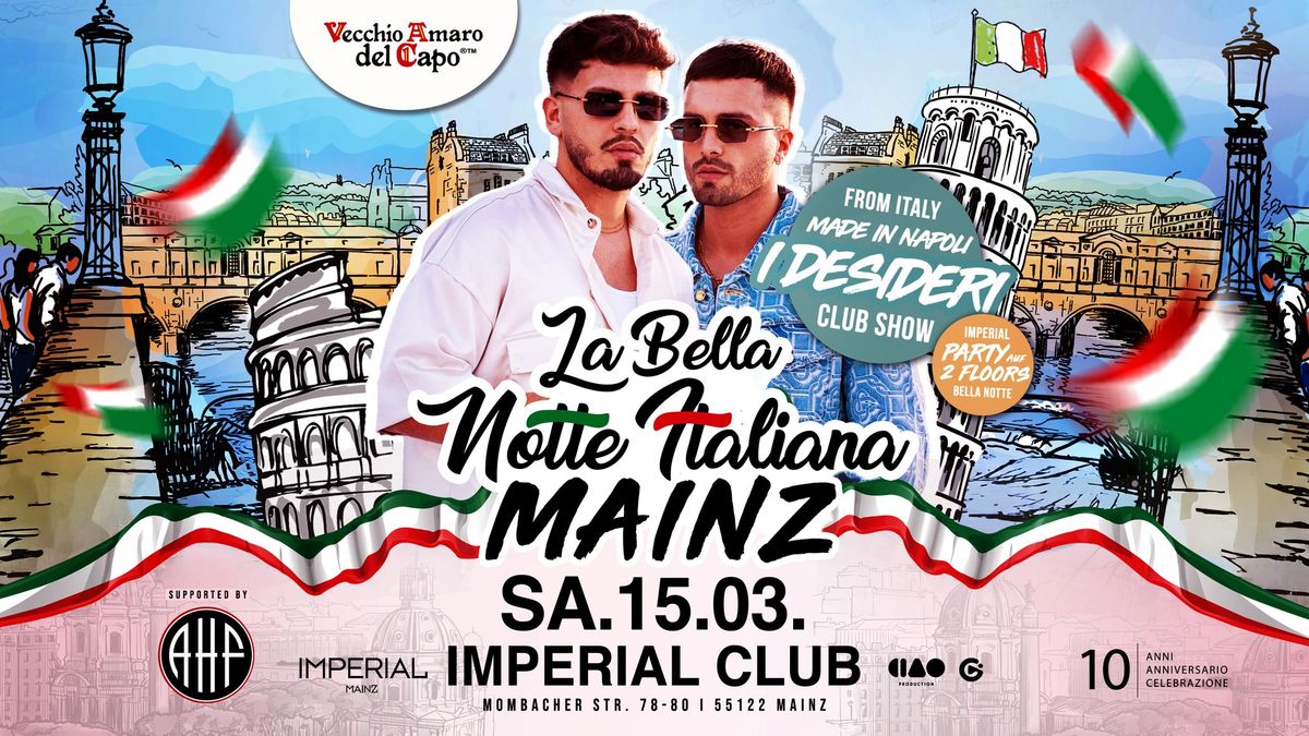 La Bella Notte Italiana \u2022 15.03. \u2022 Mainz con I Desideri