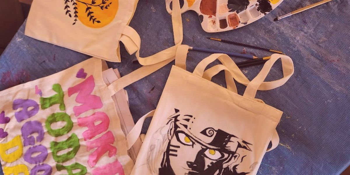 Paint & Connect: Tote bag painting