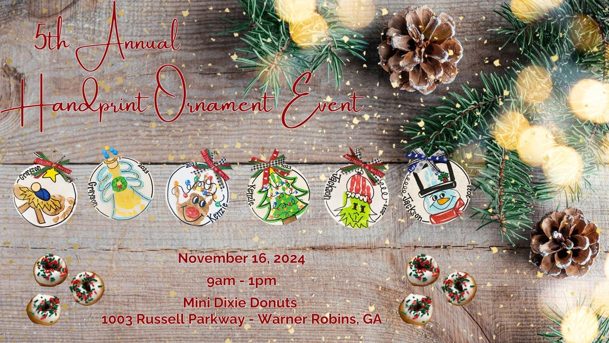 5th Annual Handprint Ornament Event - November 16, 2024