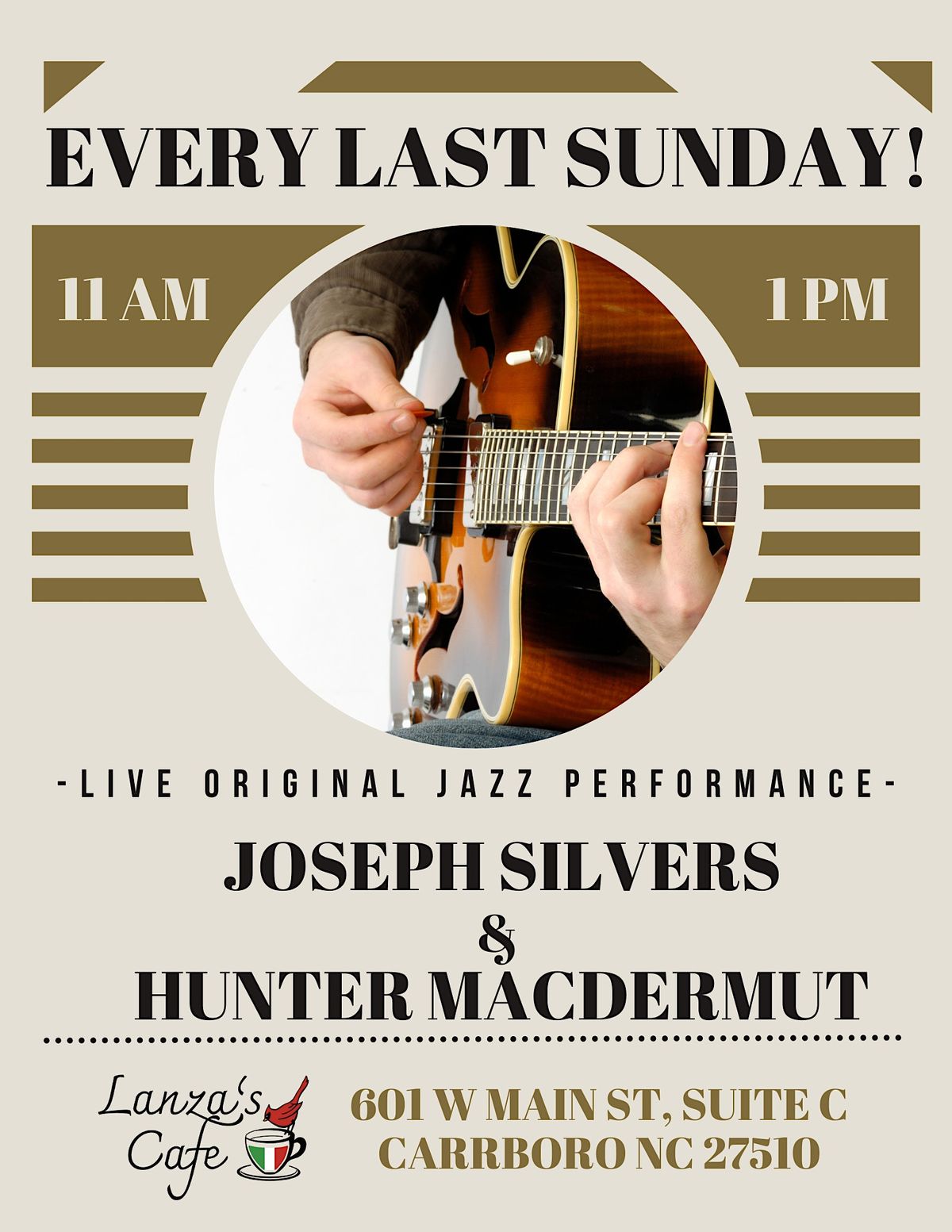 Live Jazz with Joseph Silvers and Hunter McDermut