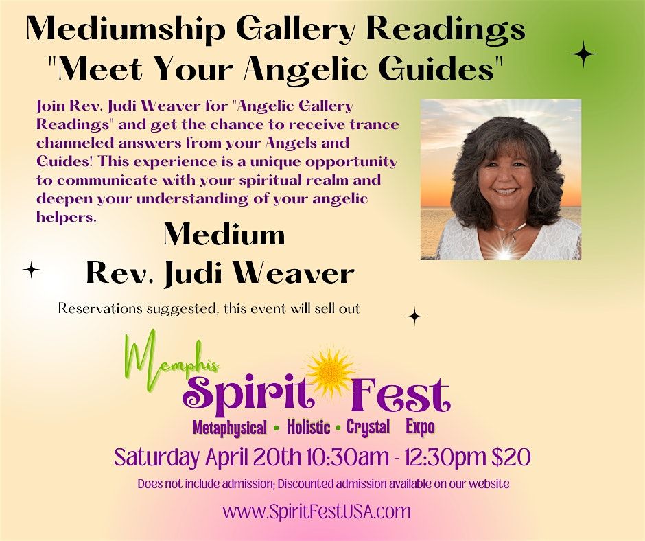 Mediumship Readings: Meet Your Angelic Guides at Spirit Fest\u2122 Memphis