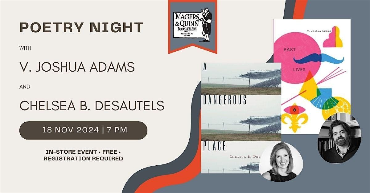 Poetry Night with V. Joshua Adams and Chelsea B. DesAutels