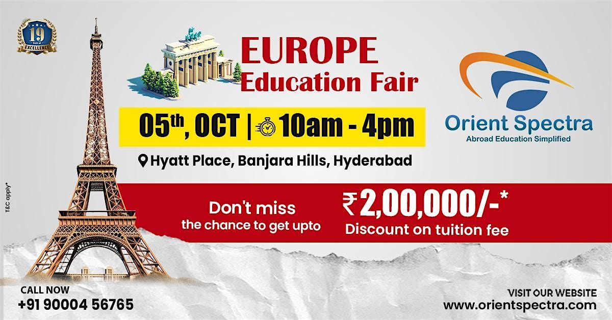 Attend Europe Education Fair Oct 2024 | Study In Europe