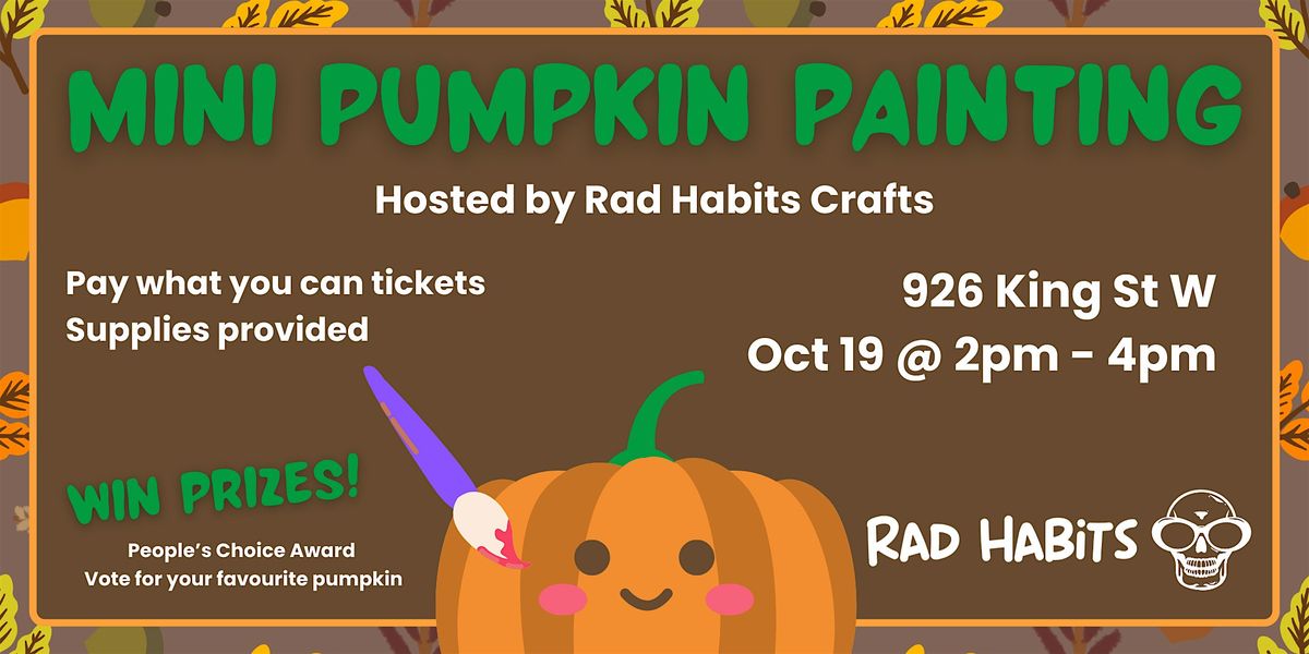 Pumpkin Painting with Rad Habits