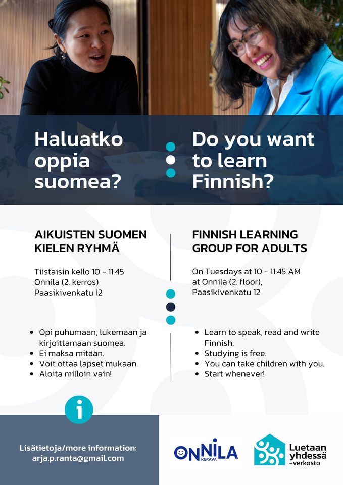 Luetaan yhdess\u00e4- Suomen opetusta Onnilassa