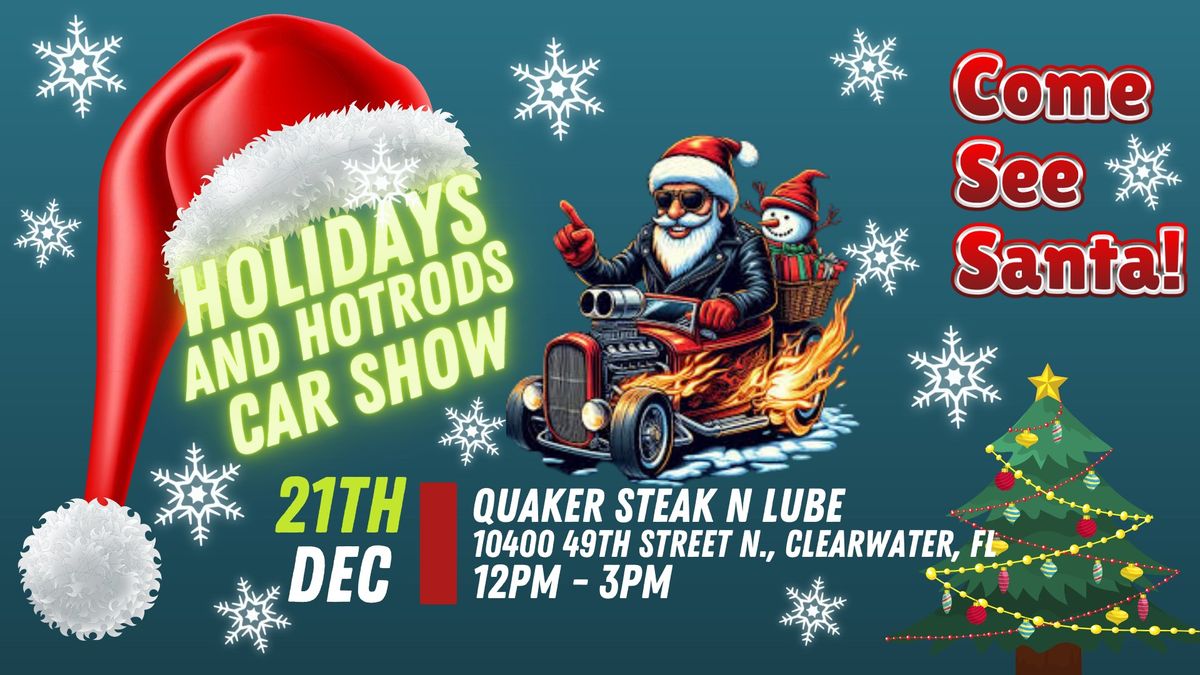 Holidays and Hotrods Car Show hosted by Racers and Rods Media