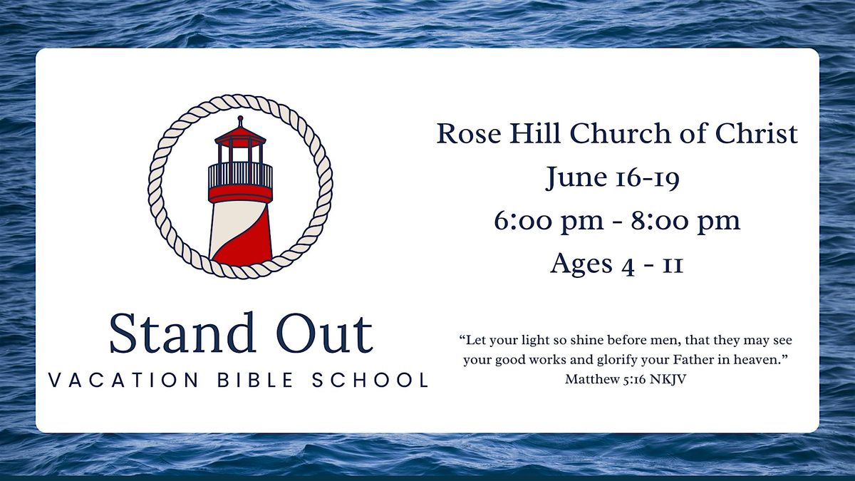 2024 Rose Hill Church Vacation Bible School