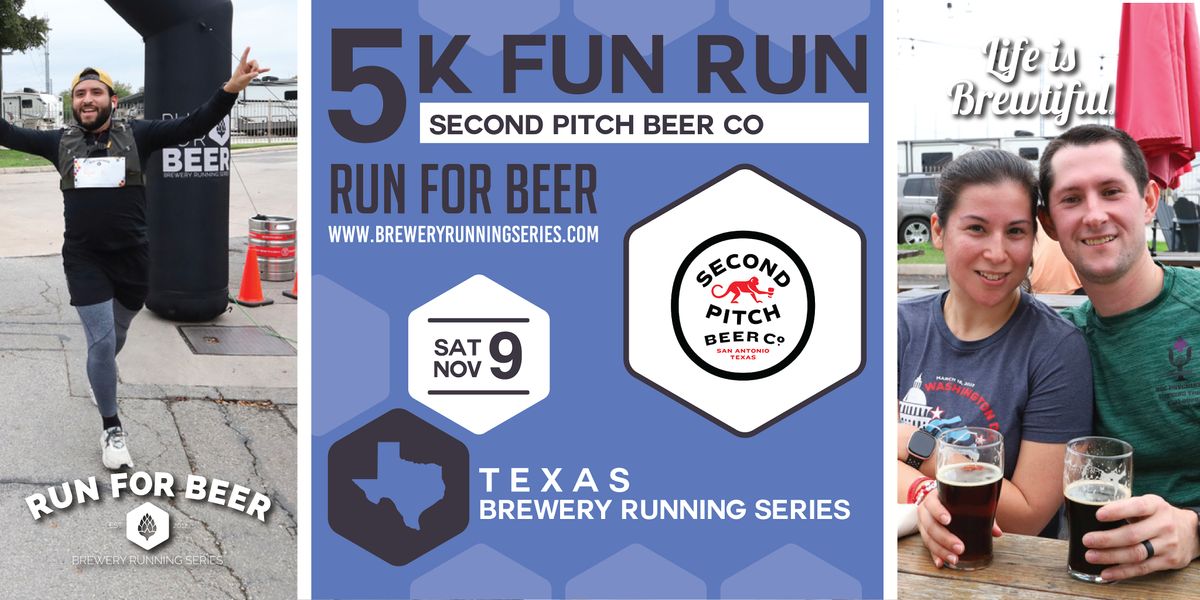 Run For Beer 5k Beer Run x Second Pitch Beer Company | 2024 Texas Brewery Running ...