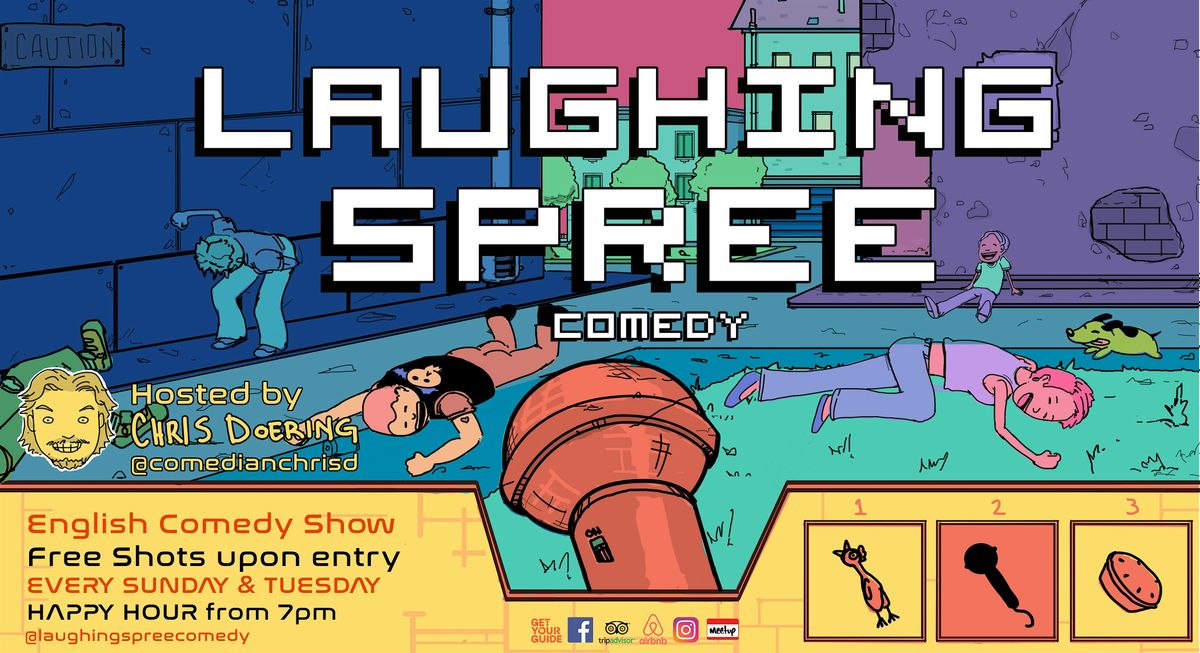 Laughing Spree: English Comedy on a BOAT (FREE SHOTS) 12.03.