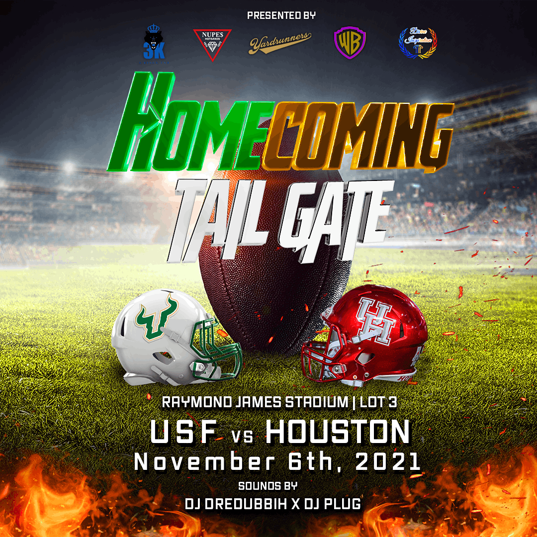 Aye Yo U Ents USF 2021, 5508 N 50th St, Tampa, 5 November to