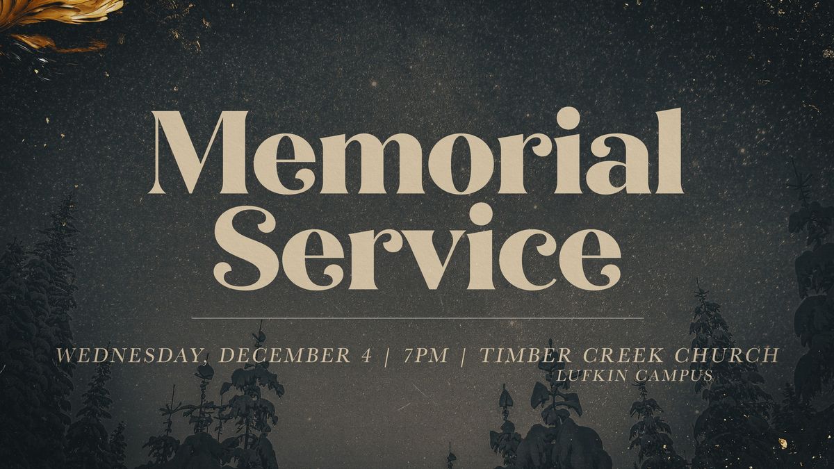 Memorial Service