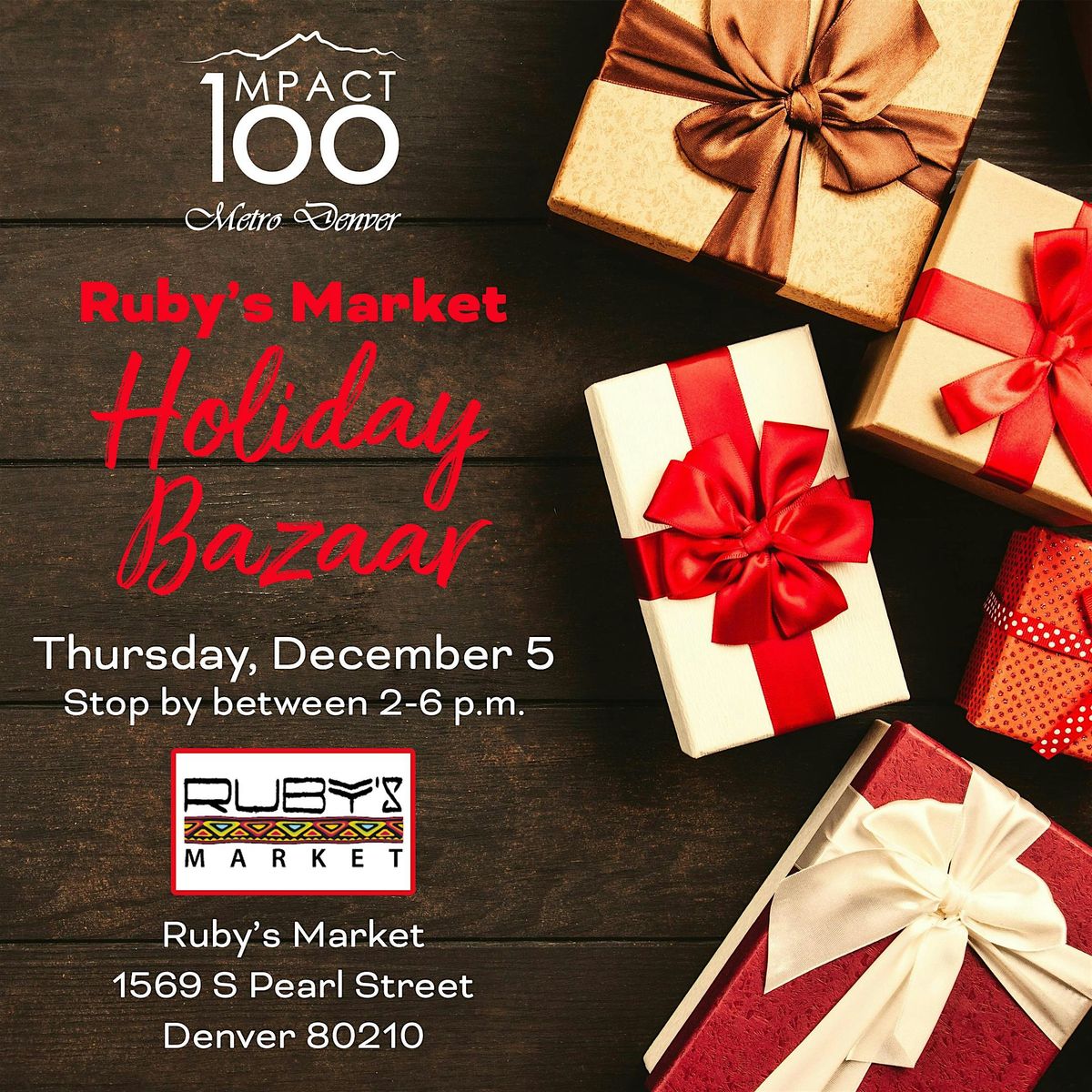 Impact100 Ruby\u2019s Market Holiday Bazaar