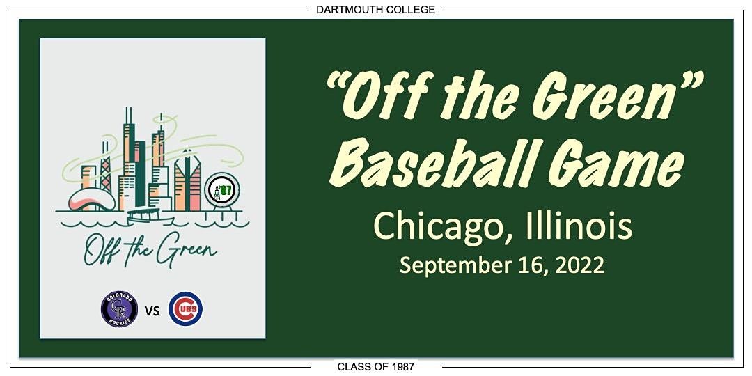 D'87 "Off the Green" Baseball Game (Chicago)