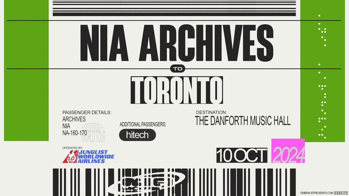 Nia Archives @ The Danforth Music Hall | October 10th