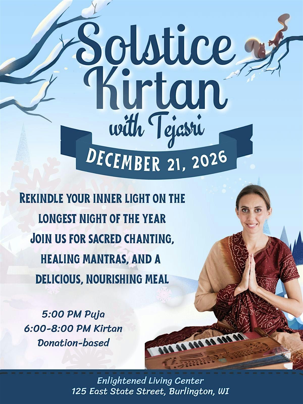 Solstice Kirtan with Tejasri