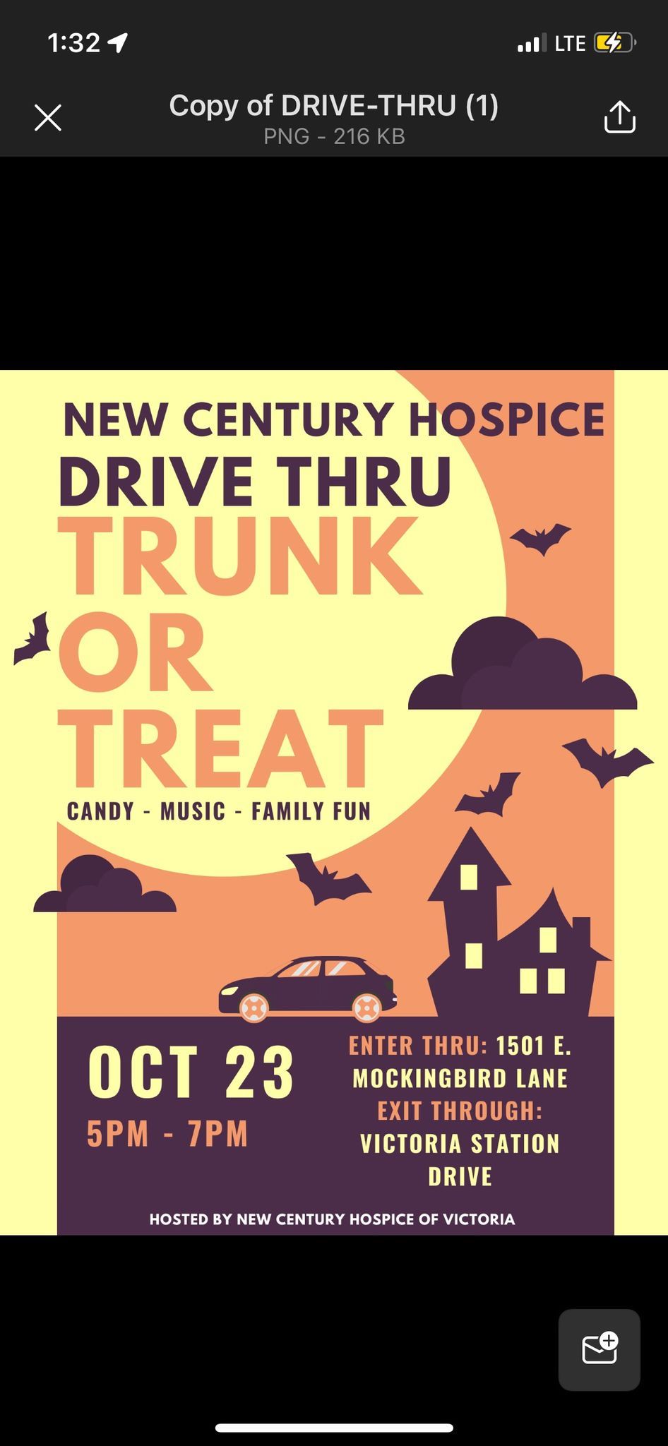 New Century Hospice Drive Thru Trunk-or-Treat