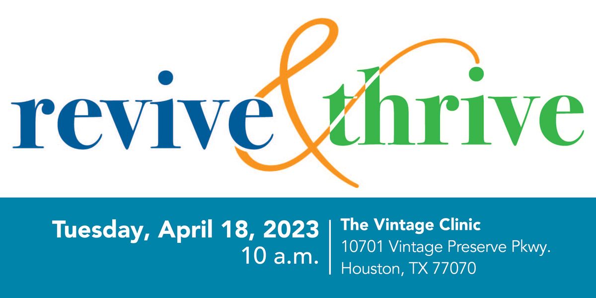 Revive & Thrive: Senior Education Series - The Vintage