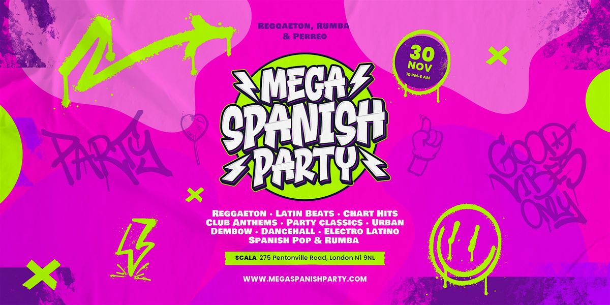 Mega Spanish Party | Reggaeton \u00b7 Rumba \u00b7 Perreo (Ladies free before 12 am)