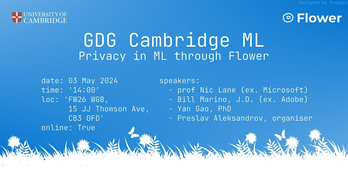 Google Dev Group Taster Session: Privacy in ML through Flower
