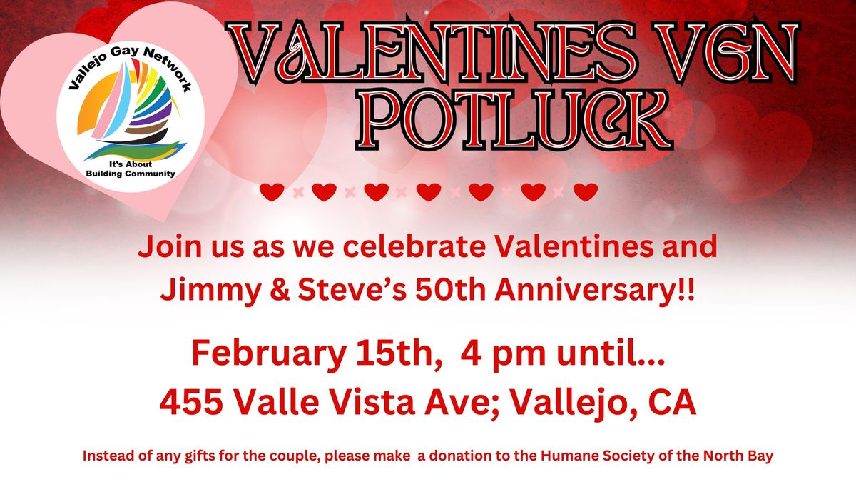 February 2025 Valentines VGN Potluck