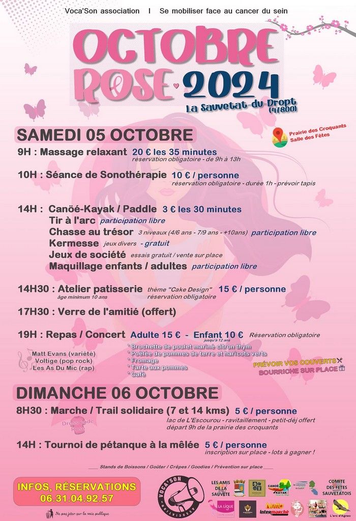 Octobre Rose \u00e0 La Sauvetat du Dropt par Voca'Son