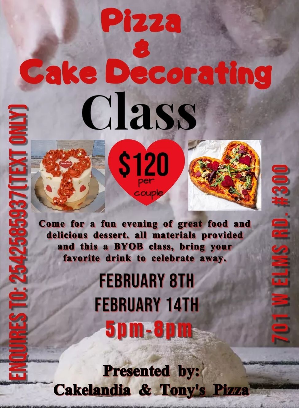 Couples Pizza & Cake Decorating Class