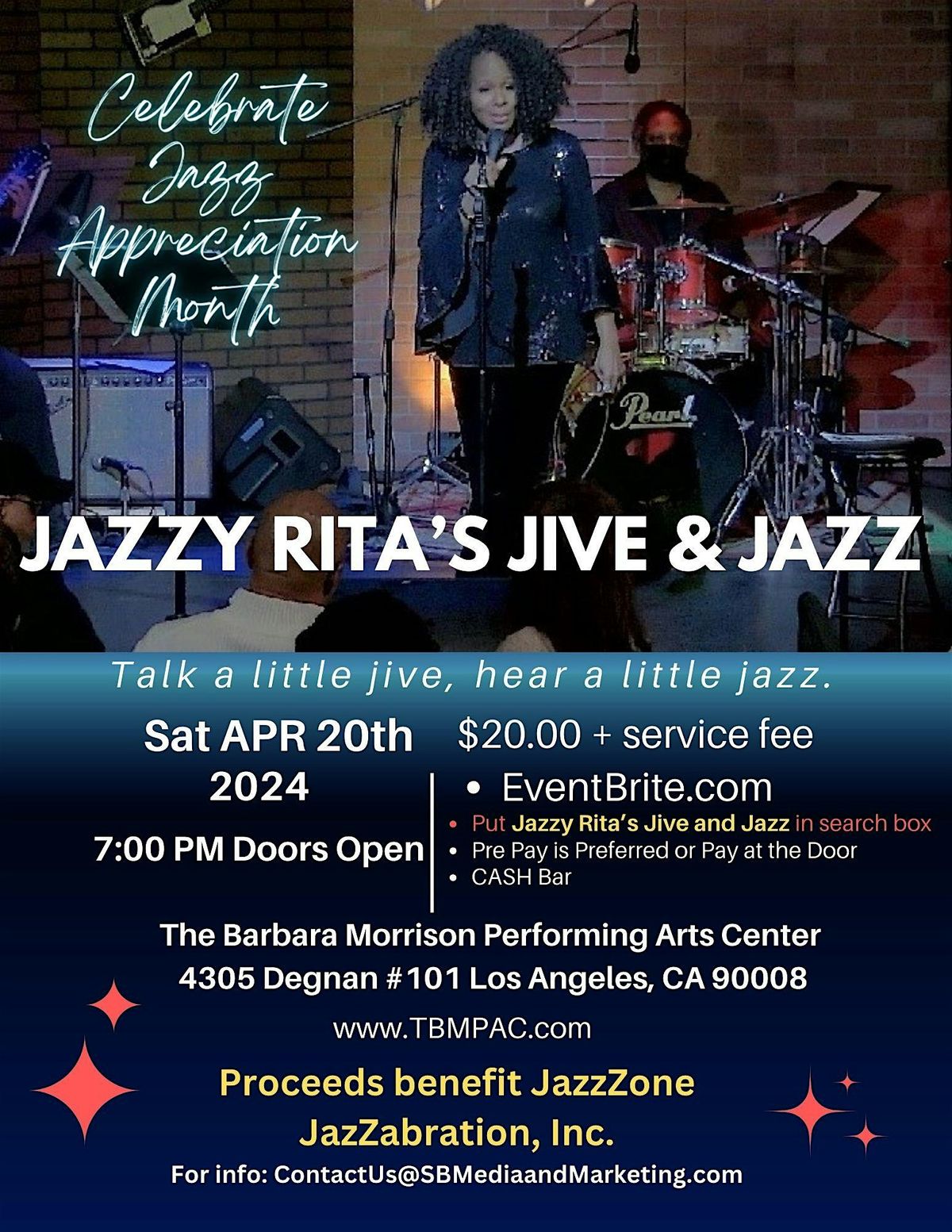 Jazzy Rita's Jive and Jazz Appreciation Month Show