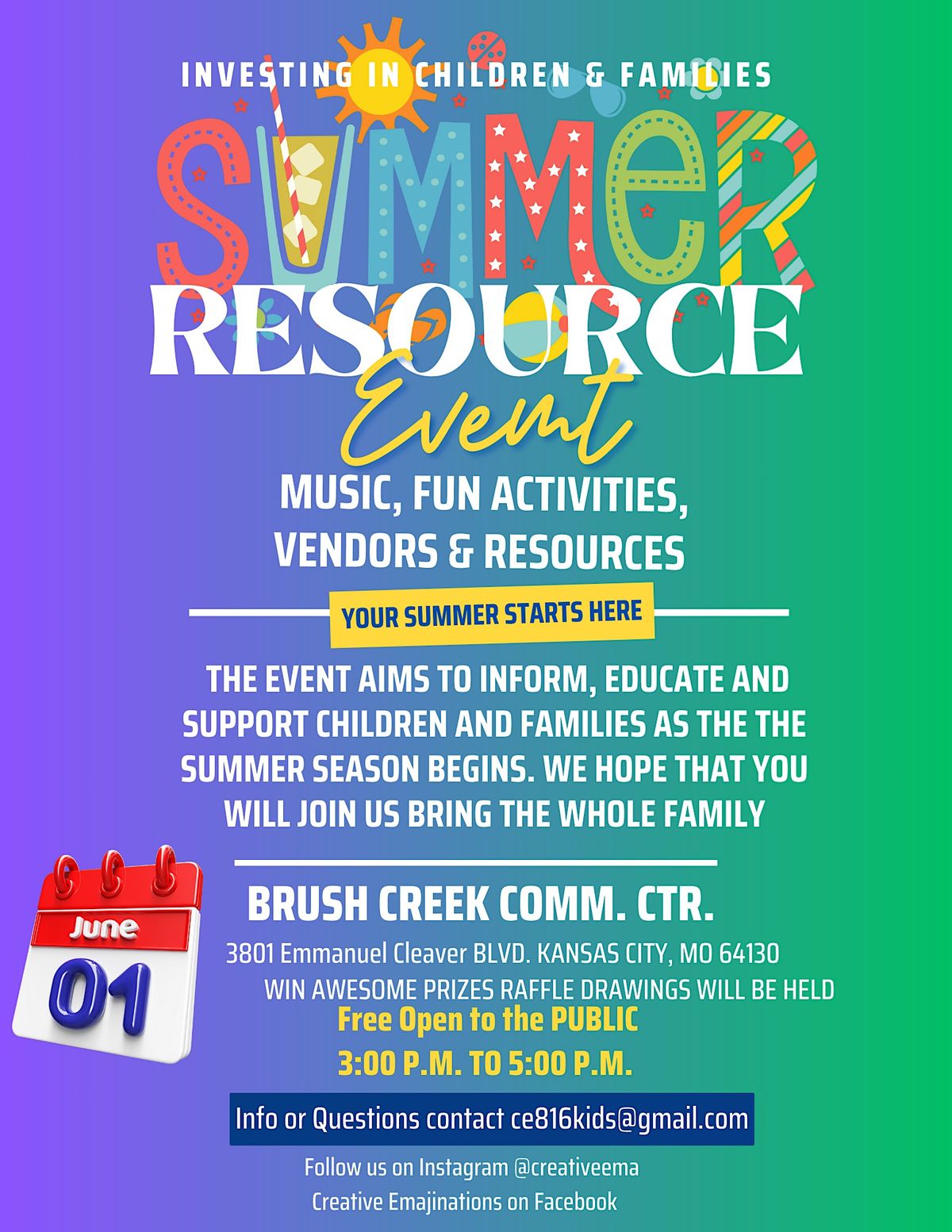 Investing in Children and Families Summer Resource Event 2024, Brush