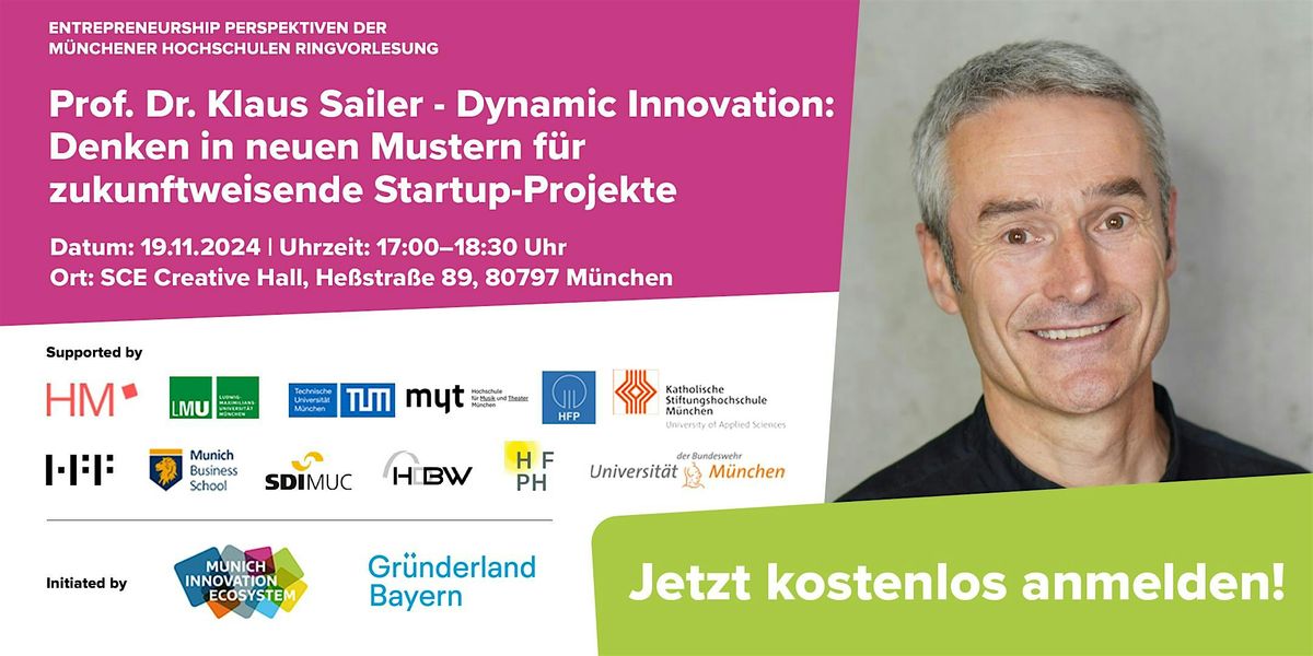 Dynamic Innovation: Denken in neuen Mustern f\u00fcr Startup-Projekte