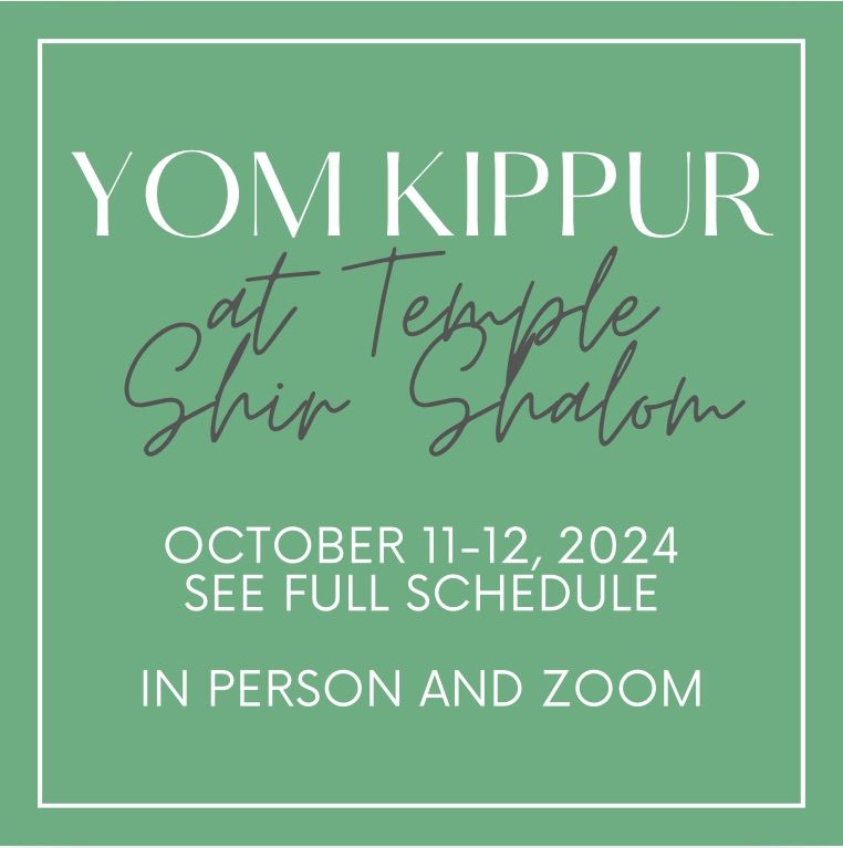 Yom Kippur services at Temple Shir Shalom