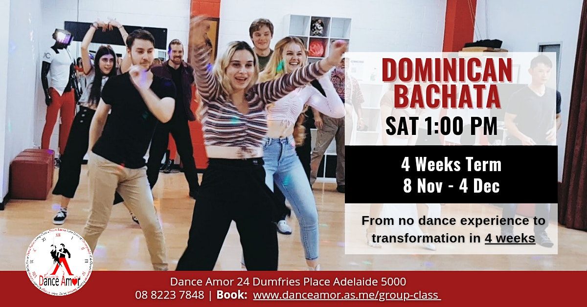 Dominican Bachata Beginners Dance Class Adelaide - Saturday 1:00 PM