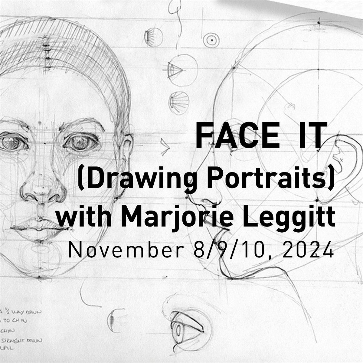 Face It (Drawing Portraits) 3 Day Workshop