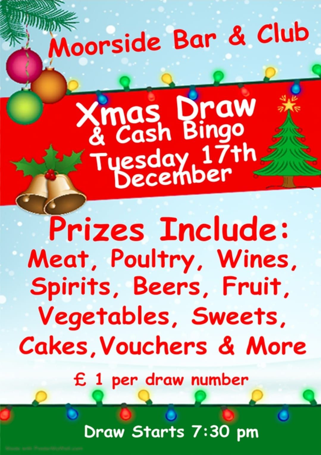 Christmas Draw and Bingo